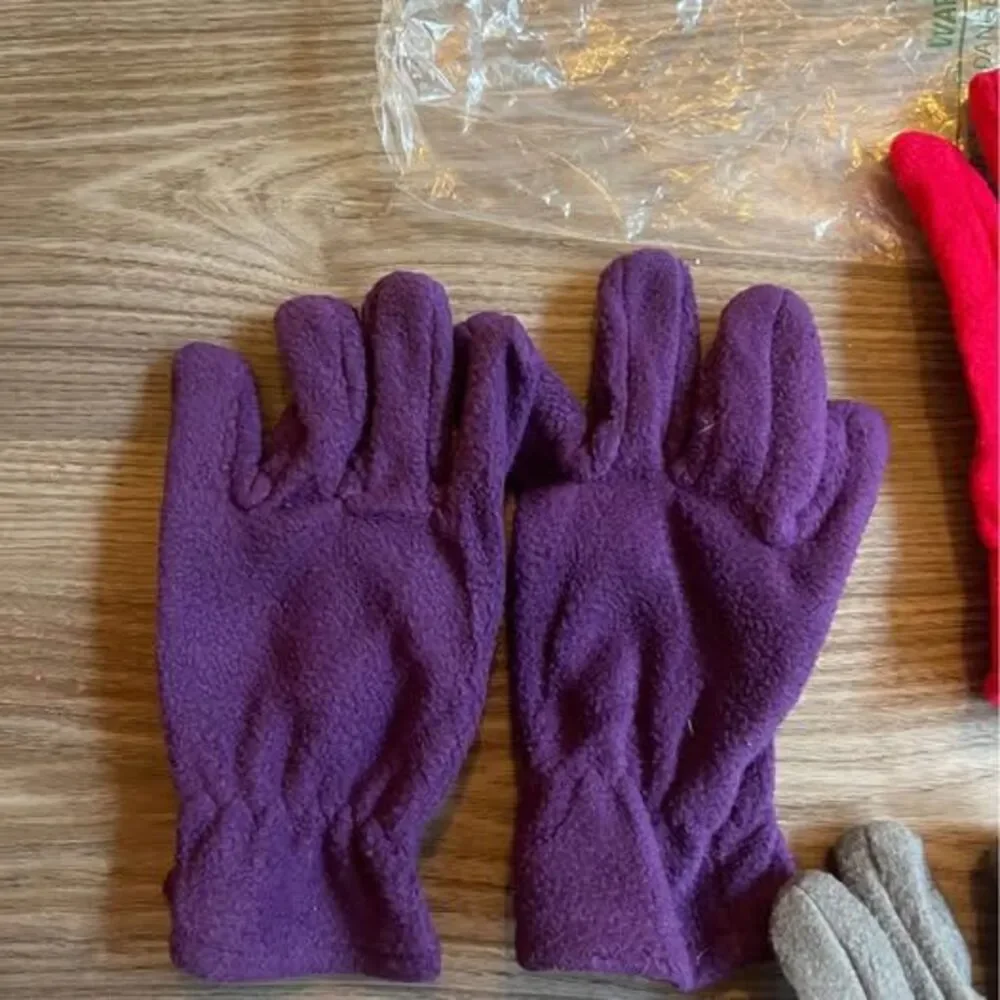 Lot of 3 Toddler Fleece Gloves Set | 2T - 3T |  Winter Mittens NEW